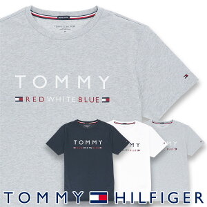 TOMMY HILFIGER｜トミーヒルフィガー【COTTON ICON】 CN TEE SS LOGO FLAGコットン100% ロゴ 半袖 Tシャツ男性 メンズ プレゼント 贈答 ギフト5339-1167ポイント10倍