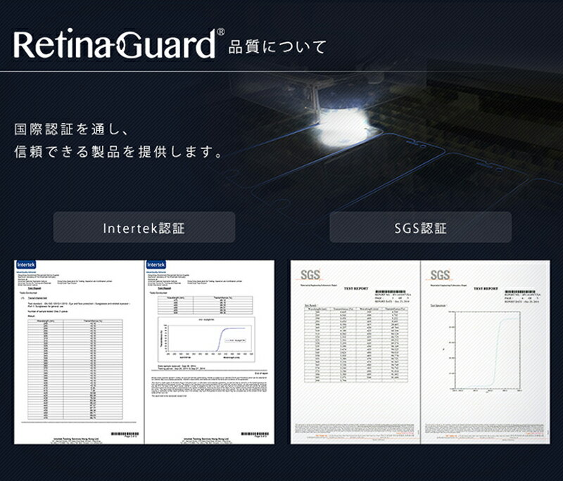 RetinaGuardiPhone6/6sブルーライト90%カット保護フィルム国際特許送料無料液晶保護フィルム保護シート保護シールアイフォンキズ防止カット率No.1