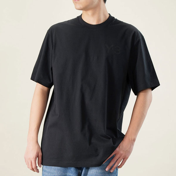 アディダス 【最大5,000円OFFクーポン配布中】Y-3 ワイスリー adidas アディダス 半袖Tシャツ FN3358 BLACK M CLASSIC CHEST LOGO SS TEE メンズ カットソー ロゴ