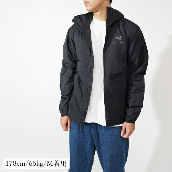 【返品交換不可】ARC'TERYX アークテリクス ナイロンジャケット 24108 Atom LT Hoody Jacket BLACK フーディー アトム LT メンズ