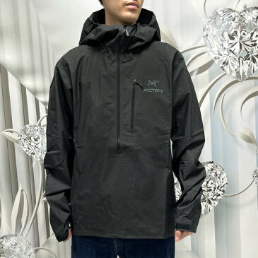 【返品交換不可】ARC'TERYX アークテリクス ハーフジップ ジャケット 17100 ALPHA SL ANORAK Black アルファ SL アノラック メンズ