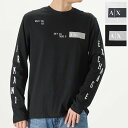 全品10倍ポイント 要エントリー 4/17 09:59まで ARMANIEXCHANGE アルマーニエクスチェンジ 長袖Tシャツ 6RZTJW ZJ8EZ メンズ クルーネック カットソー