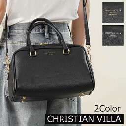 CHRISTIAN VILLA クリスチャンヴィラ 2wayハンドバッグ 5136 GIULIA BAG レディース ボストンバッグ ショルダーバッグ イタリア製 本革