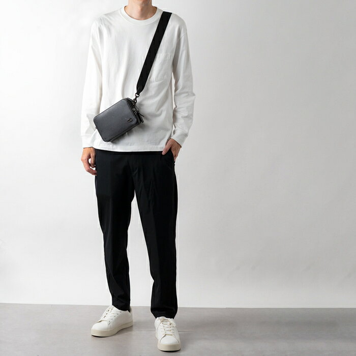 COACH コーチ ショルダーバッグ チャーター CR782 BLK メンズ CHRT CR PBL LTH チ...