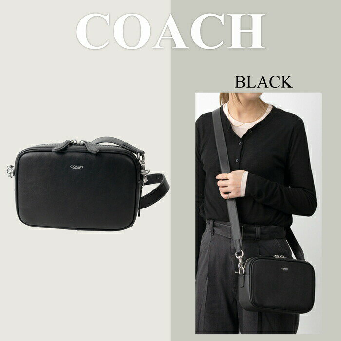 COACH - 【1,000円OFFクーポン対象】COACH コーチ ショルダーバッグ CCB51 BLACK レディース ラジオ カメラ Radio Camera Bag クロスボディ[po_five]