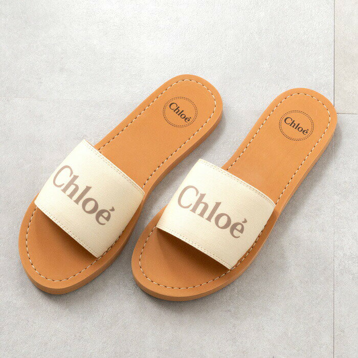 Chloe Kids クロエキッズ サンダル C20881 117 レディース ガールズ ロゴ ステッチ フラット