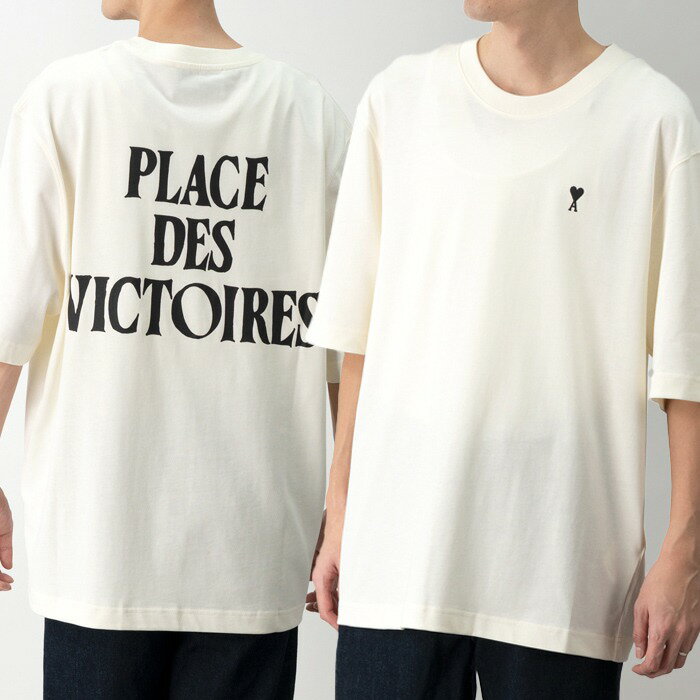 アミパリス　Tシャツ　即購入可能 AMI PARIS (アミパリス) ワンポイント クルーネック 半袖 Tシャツ AMI