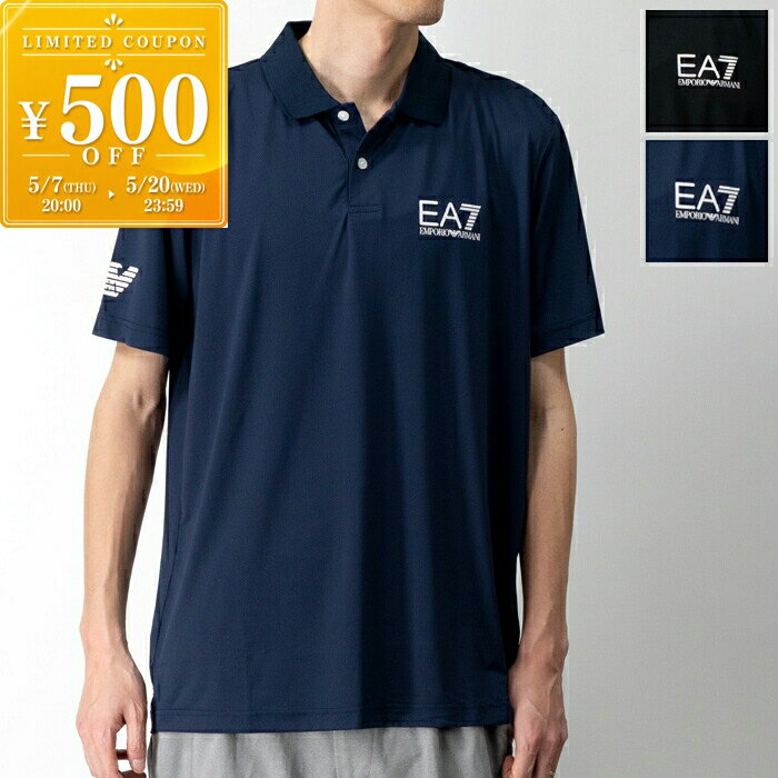 【4/18-4/20★MAX2万円OFFクーポンSALE】EA7 EMPORIO ARMANI エアセッテ エンポリオアルマーニ 半袖ポロシャツ 8NPF23 PJEMZ メンズ VENTUS7 半袖 ストレッチ スポーツ