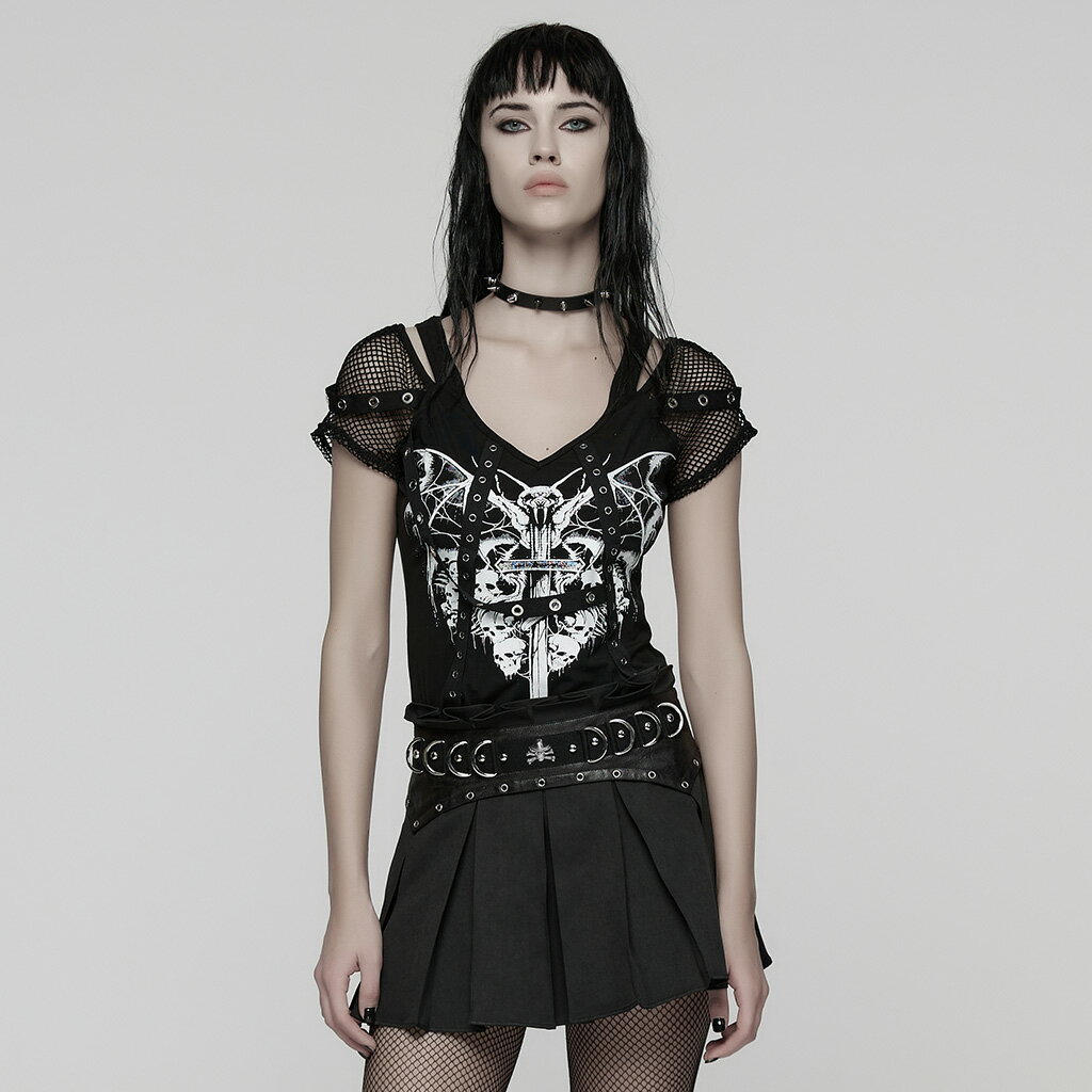 楽天市場】メッシュ パンク シャツの通販