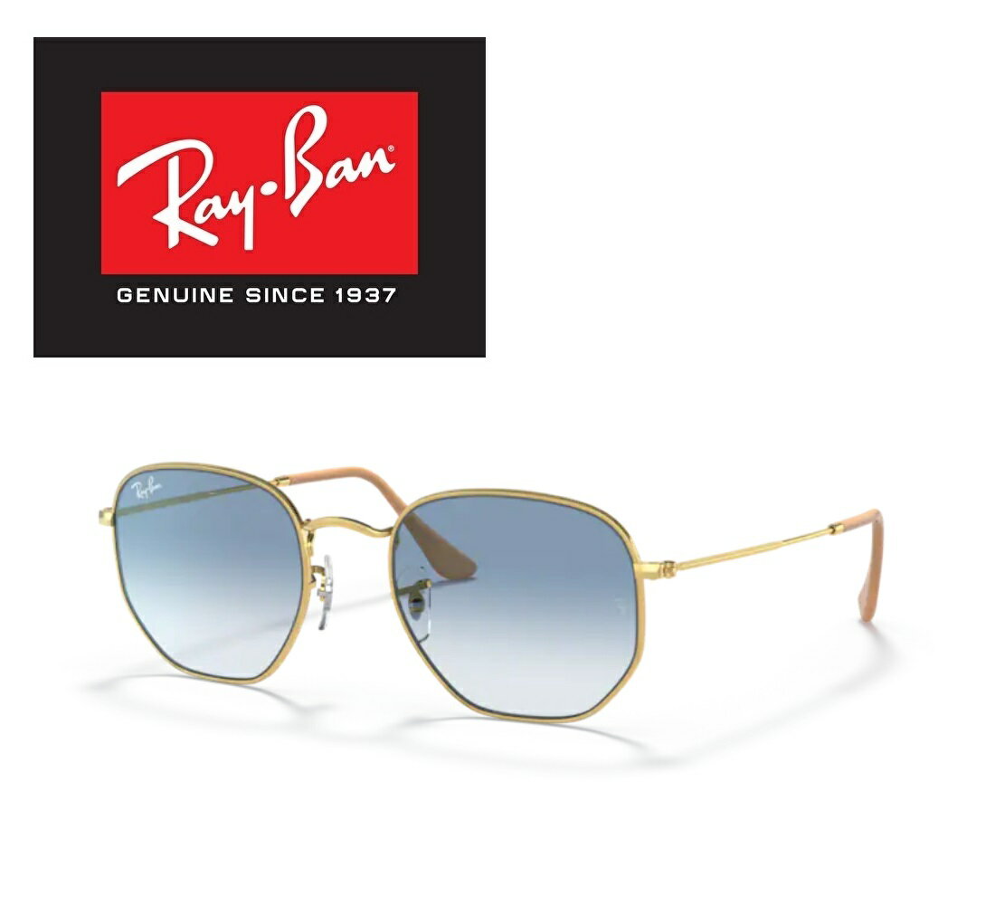 Ray-Ban レイバン サングラス RB3548 001/3F 54サイズ HEXAGONAL ヘキサゴナル ヘキサゴン ICONS アイコン 0013F メンズ レディース おしゃれ ドライブ 運転 アウトドア 「国内正規商品」「保証付き」