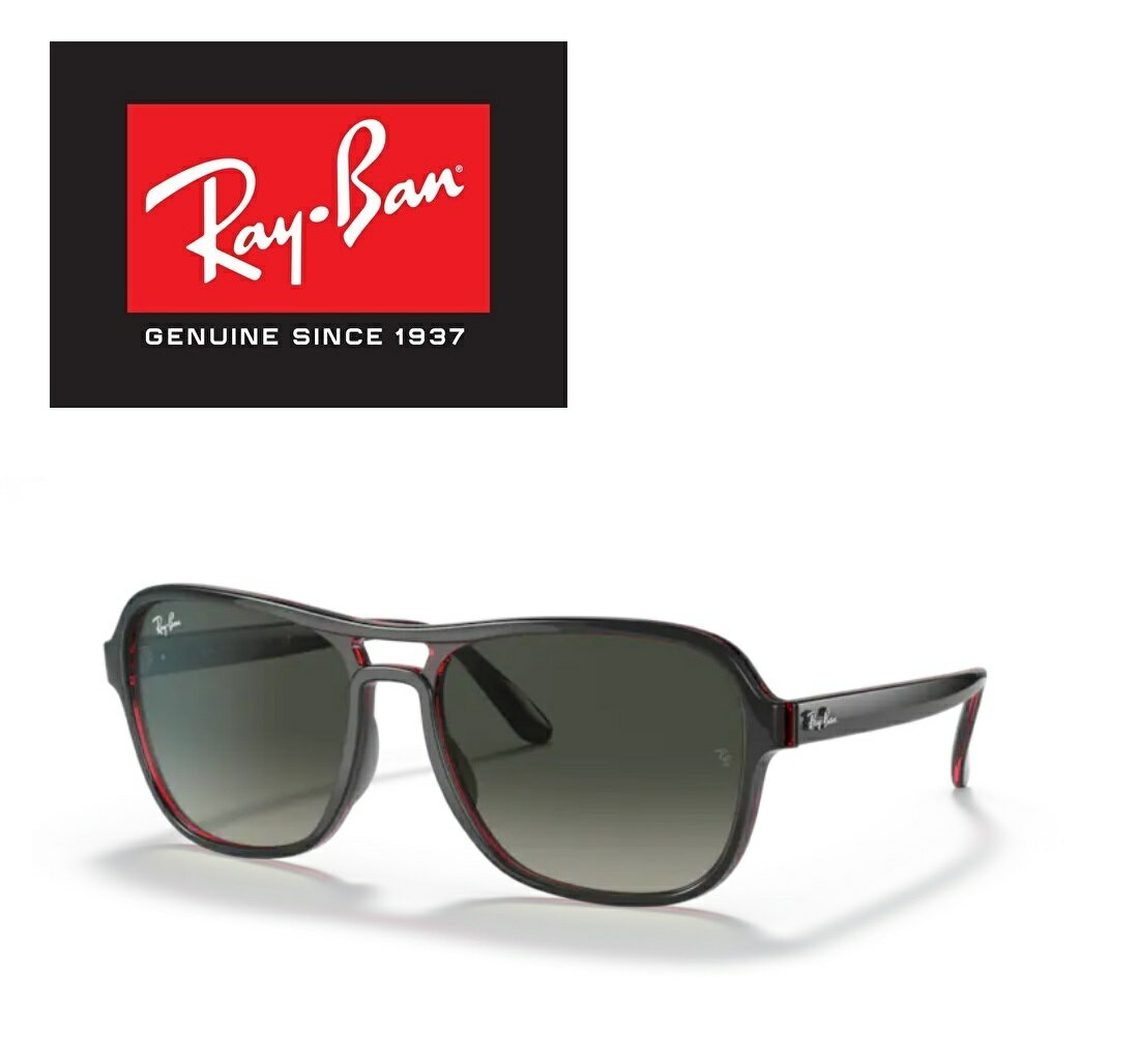 Ray-Ban レイバン RAYBAN サングラス STATE SIDE / ステートサイド RB4356 660571 58サイズ トリレイヤー 三層 ダブルブリッジ スクエア アジアフィット ICONS アイコン メンズ レディース おしゃれ ドライブ 運転 アウトドア「国内正規商品」「保証付き」