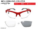 「国内正規商品」 AirFlay / エアフライ 鼻パッドのないスポーツサングラス AF-303シリーズ フレームカラー レッド レンズカラー グレー 調光レン...