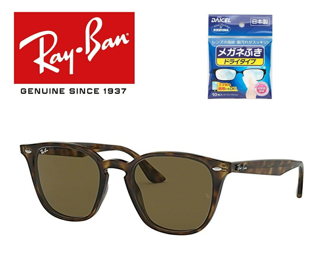 Ray-Ban レイバン RAYBAN サングラス RB4258F 710/73 52サイズ ウェリトン アジアフィット ICONS アイコン メンズ レディース 71073 おしゃれ ドライブ 運転 アウトドア Made in Italy / イタリア製「国内正規商品」「ドライタイプメガネ拭き付属」「保証付き」