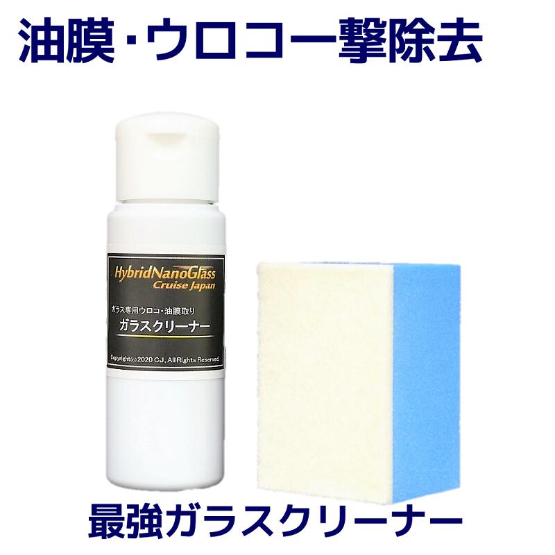 プロ用炭化ケイ素 最強ガラスクリーナー 50g 〔ガラス専用スポンジ付〕／