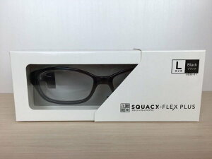 SQUACY FLEX PLUS(スカッシーフレックス＋)8838-01(ブラック)Lサイズ花粉 感染症対策メガネ