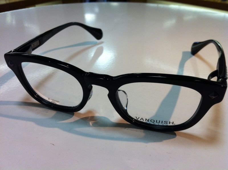 VANQUISH(ヴァンキッシュ)メガネフレーム(セルフレーム)VQ-5035 1(ブラック) 47サイズ