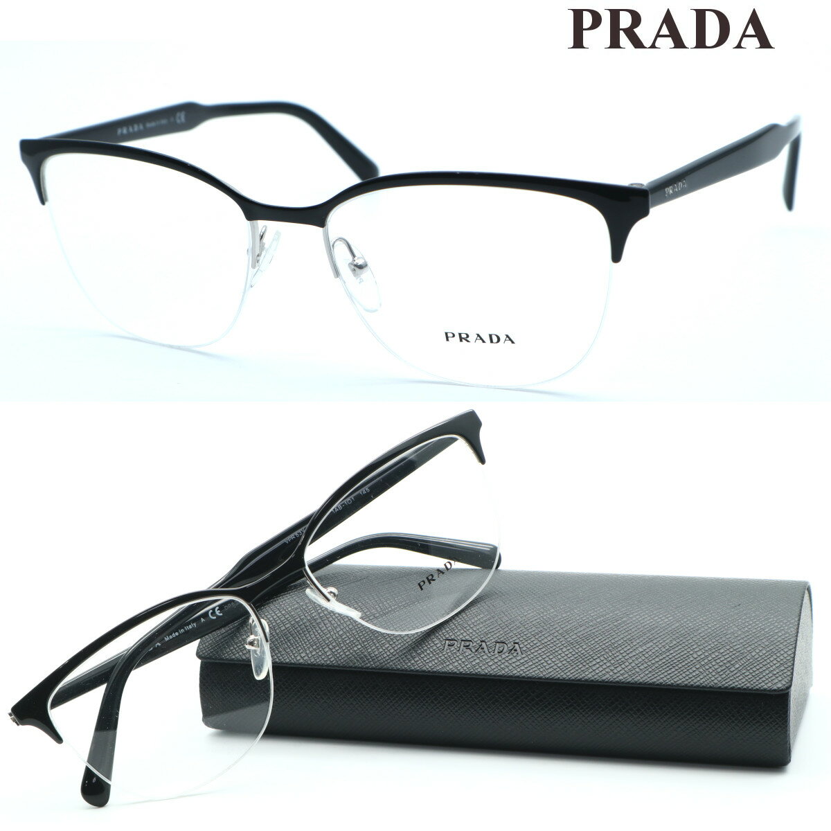 【PRADA】プラダ メガネ　VPR53V col.1AB-