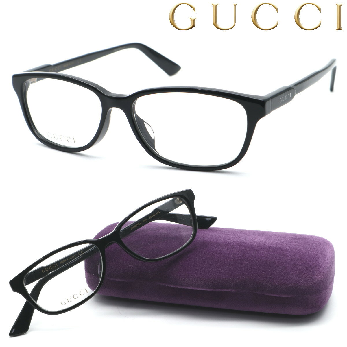 【GUCCI】グッチ メガネ GG0493OA col.001 度付又は度無レンズ標準装備【送料無料】【国内正規品】クラシック ボストン メンズ レディース ユニセックス ブランド 高級 人気