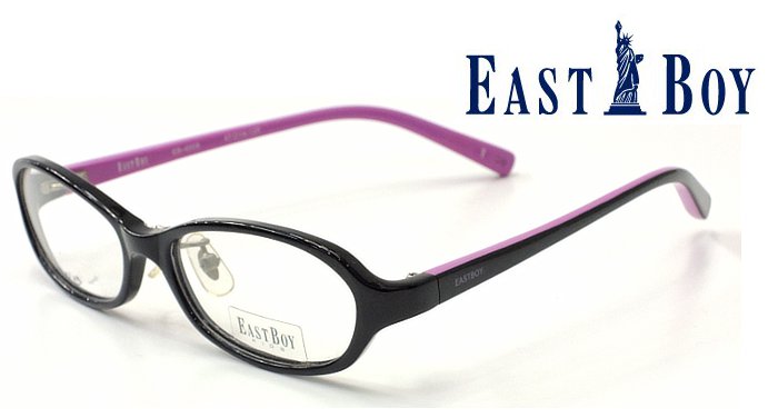 【EAST BOY】イーストボーイ メガネ　EB-4008 col.1　度付又は度無レンズセット価格 子供用 ジュニアフレーム　かわいいキッズメガネ【正規品】【店内全品送料無料】
