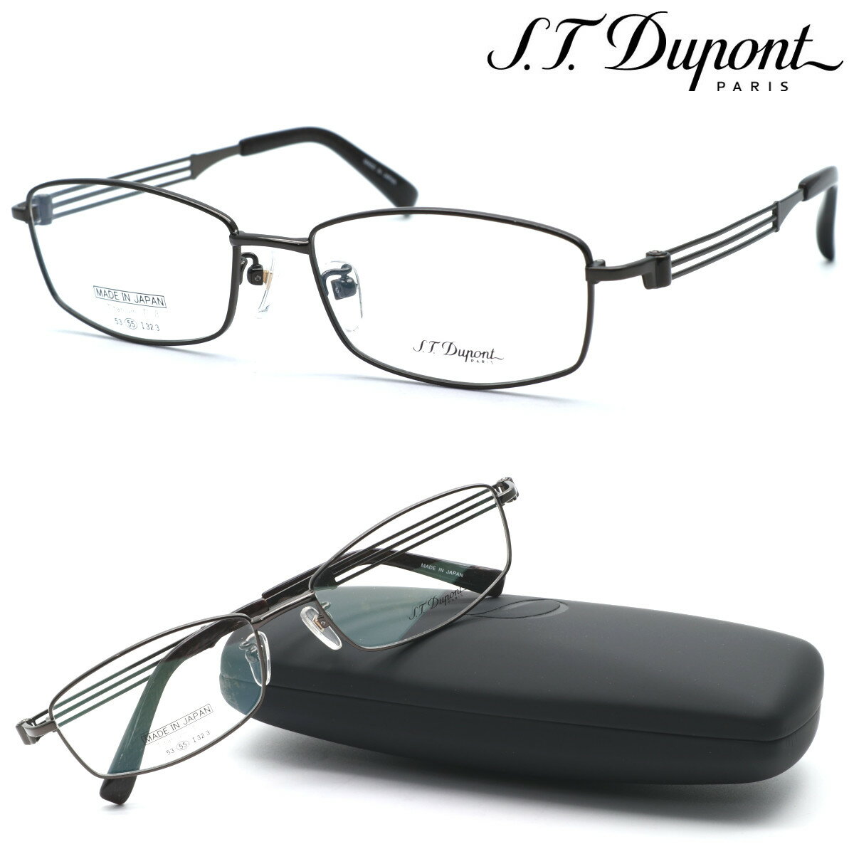 COACH - 【S.T.Dupont】 デュポン メガネ　DP-Z001 col.1 度付又は度無レンズセット made in japan 日本製【正規品】【送料無料】メンズ 紳士 ブランド おしゃれ