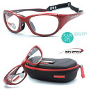 【REC SPECS】レックスペックス RS-50 #701 55サイズ レッド 子供用スポーツアイウエア　大人も使用可能サイズ 度付レンズ込【正規品】【店内全品送料無料】スポーツゴーグル カッコイイキッズメガネ