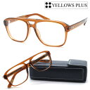 イエローズプラス メガネ メンズ 【YELLOWS PLUS】イエローズプラス メガネ　SILAS col.549 度付又は度無レンズ標準装備【送料無料】【新品・未展示・未試着】【日本製】クラシック ボストン ラウンド made in japan メンズ レディース ユニセックス ブランド眼鏡 おしゃれ 高級 コンセプト