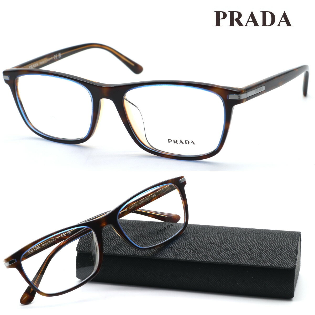 プラダ メガネ レディース 【PRADA】プラダ メガネ　VPR01Z-D col.ZXH-101 度付又は度無レンズ標準装備【ルックスオティカジャパン正規品】【送料無料】レディース ブランド おしゃれ ダテメガネ 高級