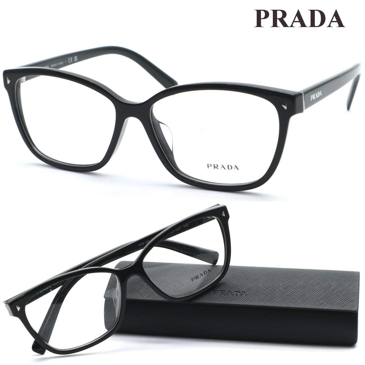 【PRADA】プラダ メガネ VPR 15Z-F col.1AB