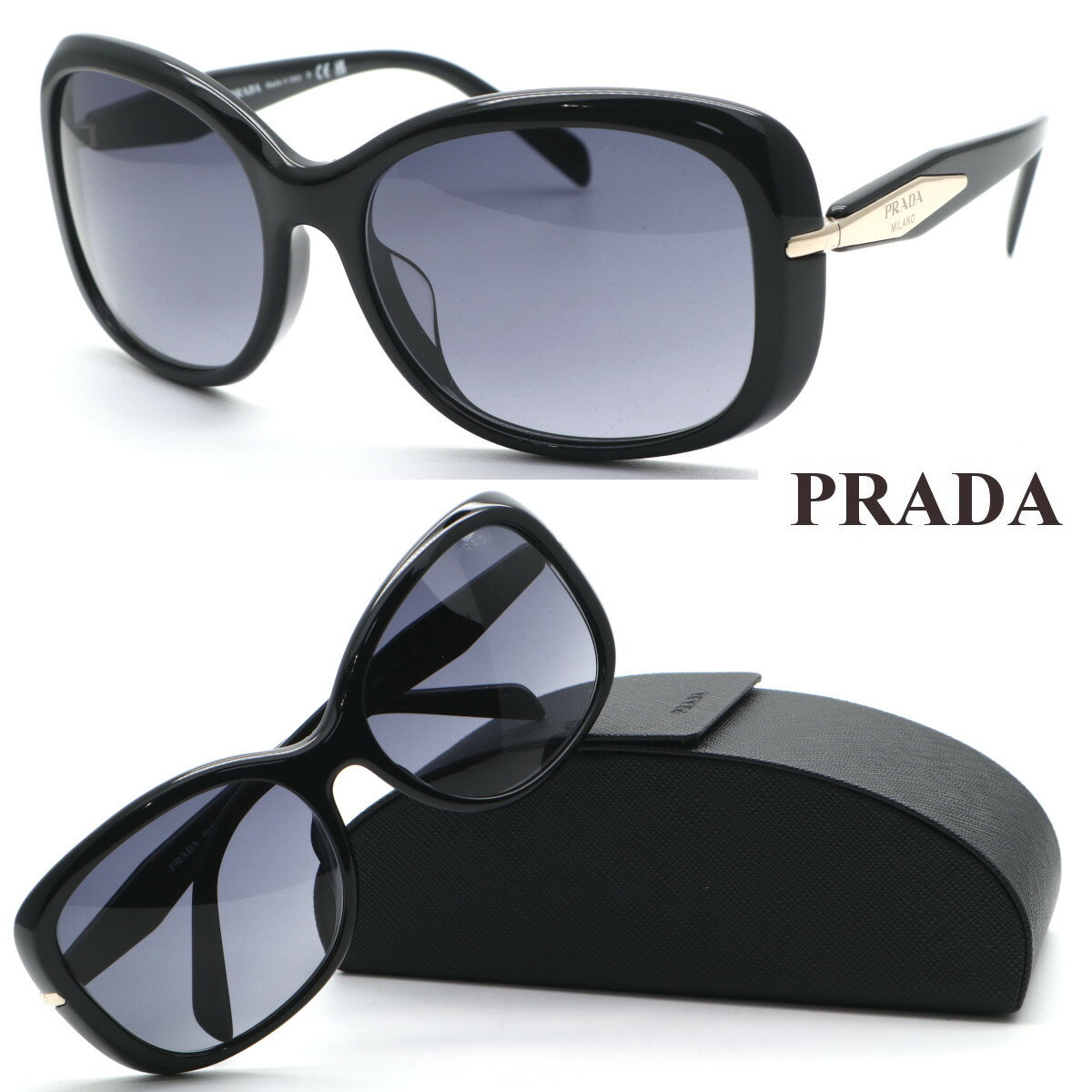 プラダ サングラス メンズ 【PRADA】プラダ サングラス SPR04Z-F col.1AB-09S【ルックスオティカジャパン正規品】【送料無料】【あす楽】高級 メンズ レディース おしゃれ ブランド