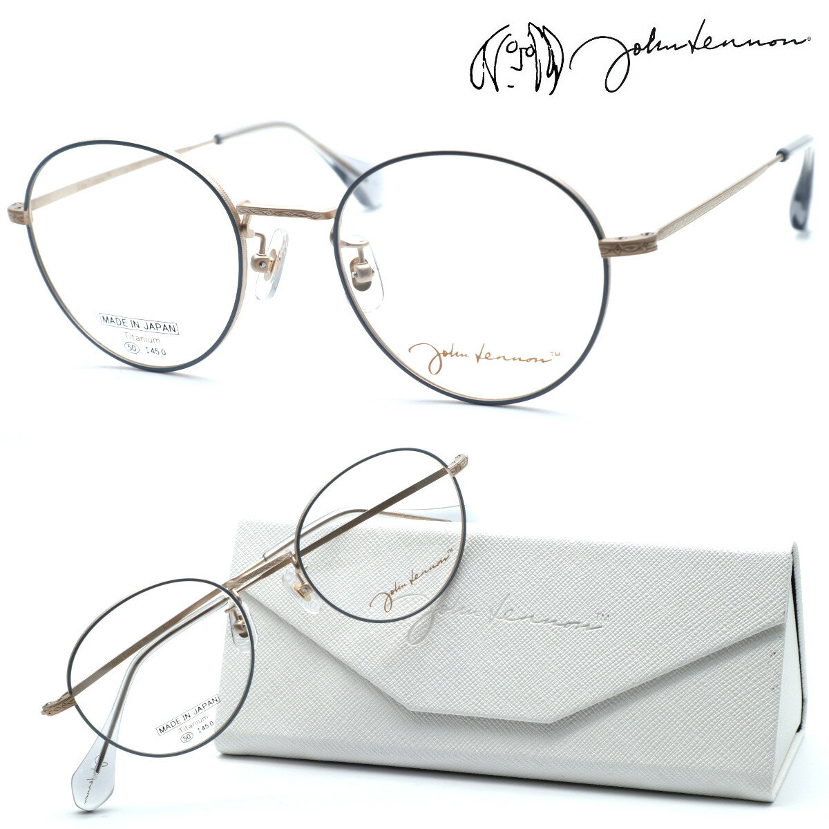 【john lennon】ジョンレノン JL-G102 col.2 メガネ　度付又は度無レンズセット【正規品】【送料無料】ボストン 丸メガネ メンズ レディース ユニセックス クラシック おしゃれ ブランド 高級 ラウンド