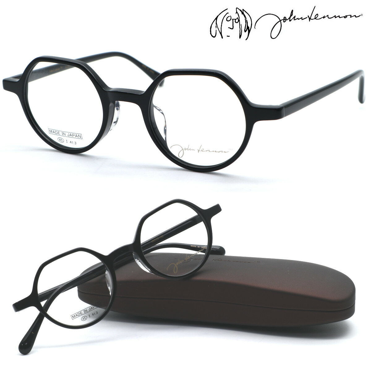 【john lennon】ジョンレノン JL-6021 col.1 メガネ 度付又は度無レンズセット 【正規品】【送料無料】ボストン 丸メガネ ラウンド メンズ レディース ユニセックス クラシック おしゃれ ブランド 日本製