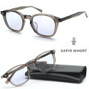 【SAPIR WHORF】サピア ウォーフ model:MILES col.CGY-13 サングラス 度付き可能【正規品】【送料無料】メンズ レディース ユニセックス ボストン クラシック 人気 個性的めがね おしゃれ 希少 ヴィンテージスタイル 伊達メガネ