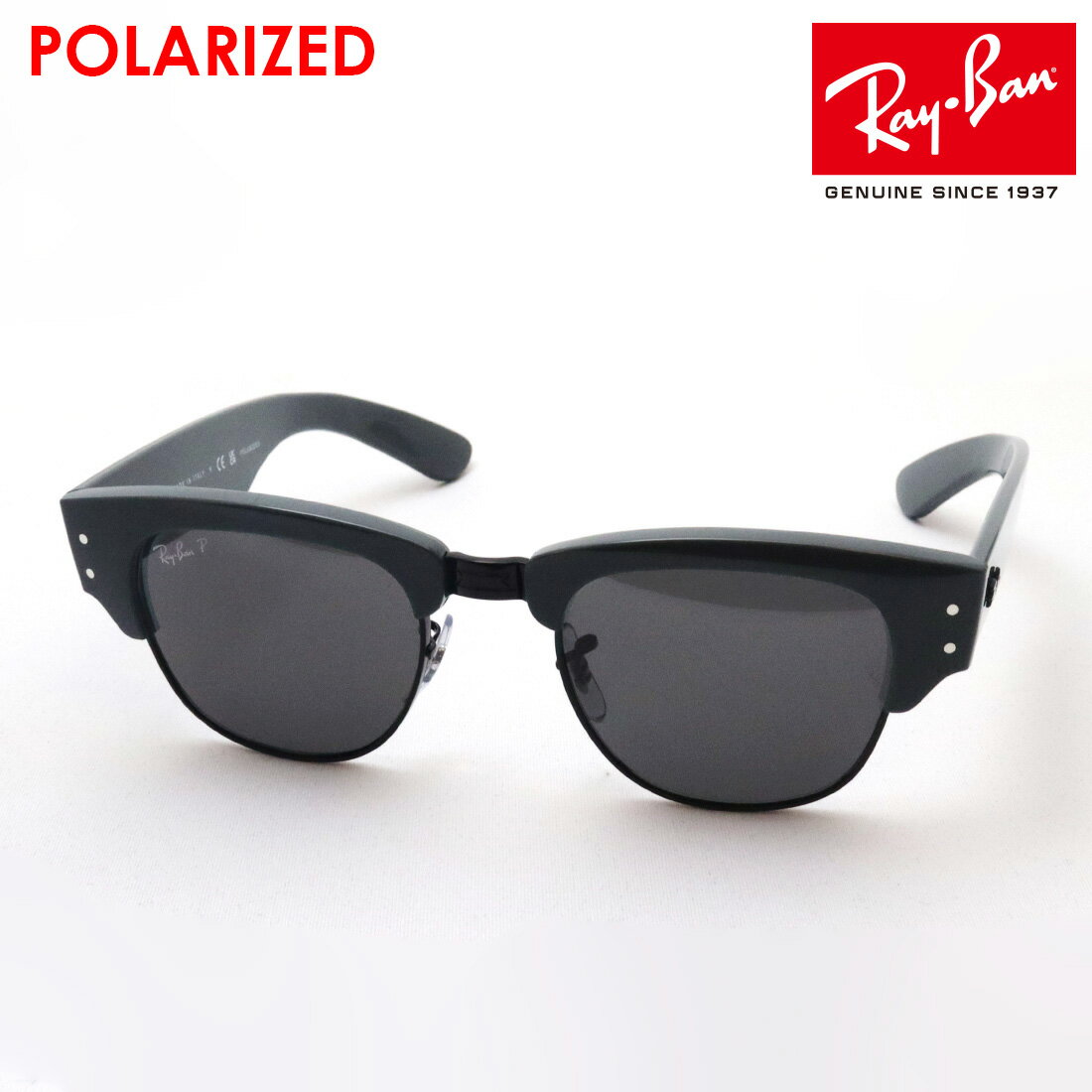 レイバン 偏光サングラス 正規品 MEGA CLUBMASTER メガ クラブマスター Ray-Ban RB0316S 136748 レディース メンズ RayBan 純正度付き偏光レンズ可 ブロー ブラック系