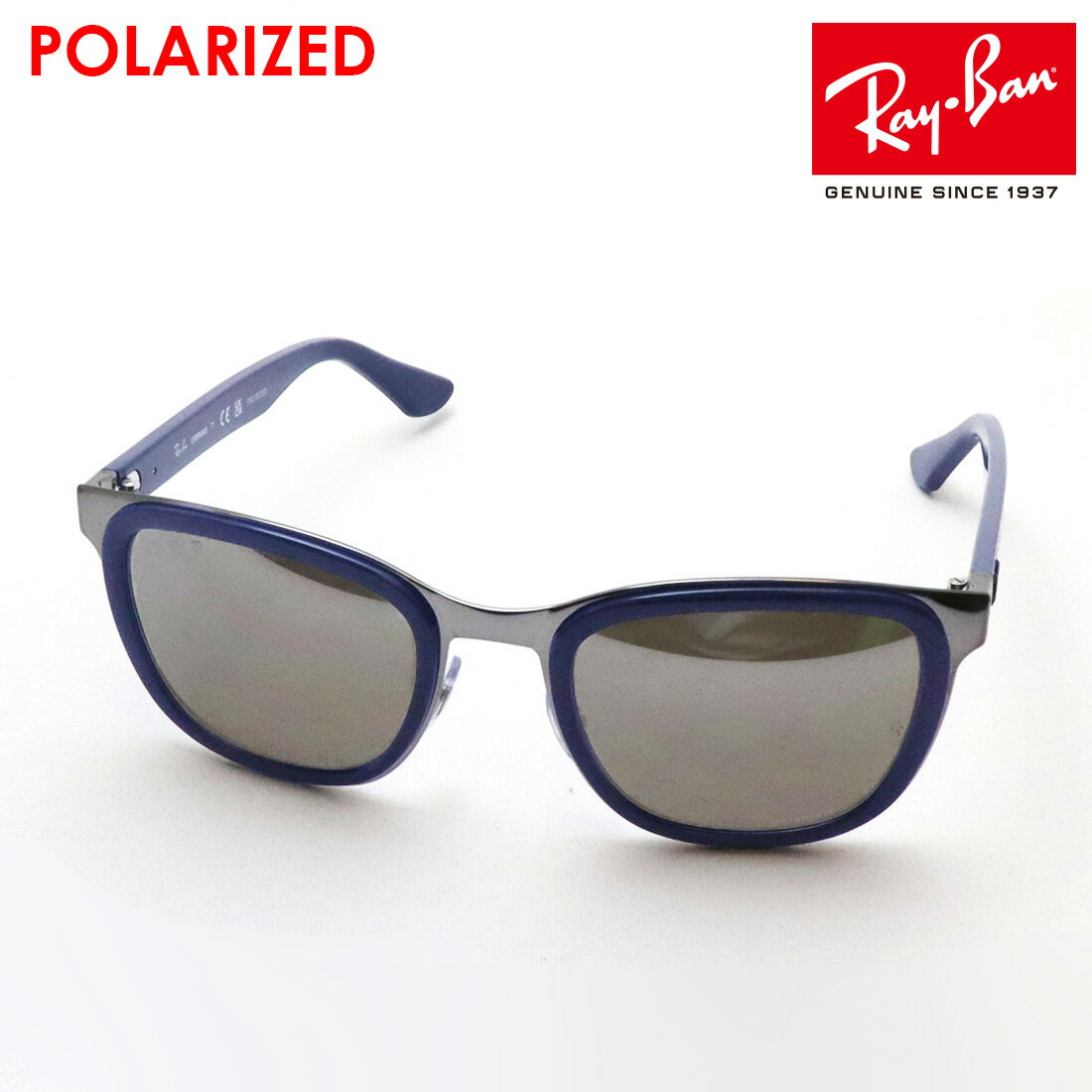 レイバン 偏光サングラス 正規品 CLYDE クライド クロマンス CHROMANCE Ray-Ban RB3709 0045J レディース メンズ RayBan 純正度付き偏光レンズ可 スクエア ブルー系