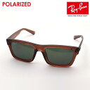 プレミア生産終了モデル レイバン 偏光サングラス 正規品 WARREN ウォーレン Ray-Ban RB4396F 66789A レディース メンズ サスティナブル RayBan スクエア ブラウン系(4)