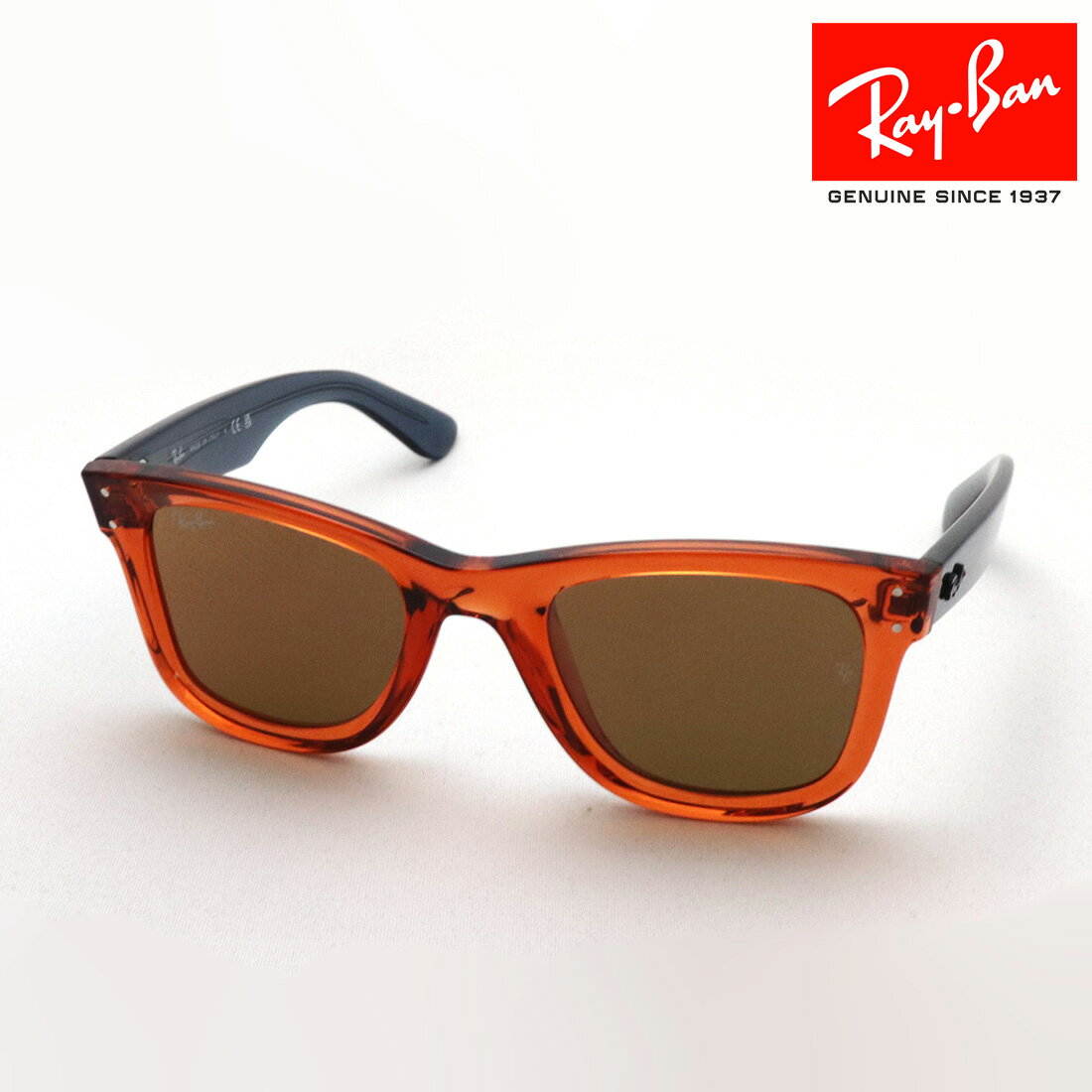 NewModel 正規レイバン日本最大級の品揃え レイバン サングラス ウェイファーラー リバース Ray-Ban RBR0502S 6712GM REVERSE レディース メンズ RayBan Made In Italy ミラー ウェリントン オレンジ系