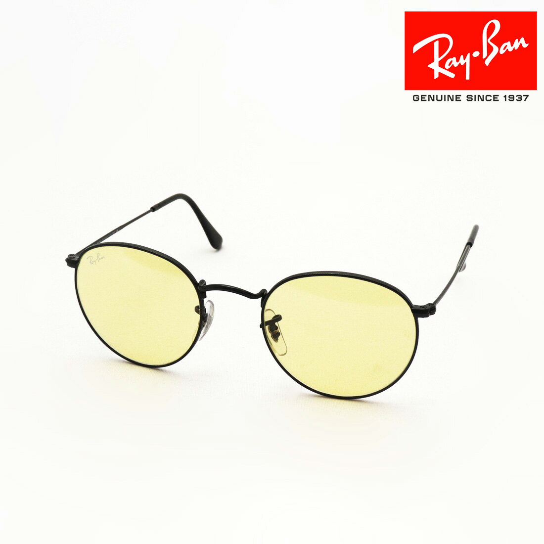 NewModel 正規レイバン レイバン サングラス Awich アンバサダー ラウンドメタル Ray-Ban RB3447 002R6 50 レディース メンズ 丸 RayBan ライトカラー 純正度付きレンズ可 度付きサングラス可 Made In Italy ラウンド ブラック系