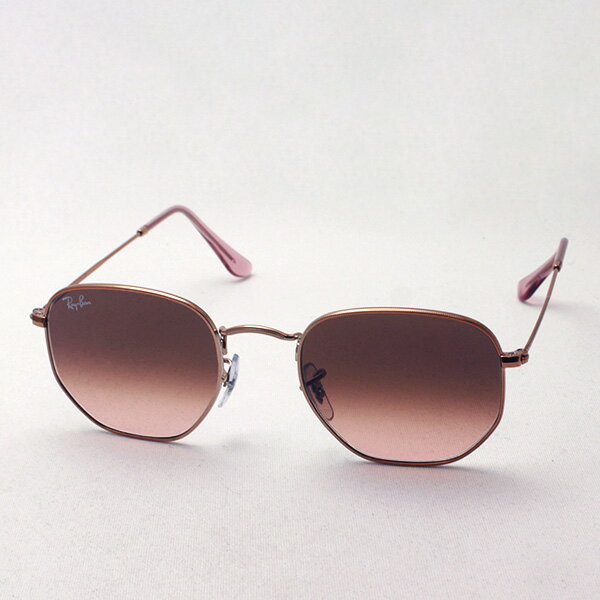 レイバン サングラス 正規品 ラウンドヘキサゴナル Ray-Ban RB3548N 9069A5 レディースモデル RayBan 純正度付きレンズ可 度付きサングラス可 Made In Italy ラウンド ピンク系
