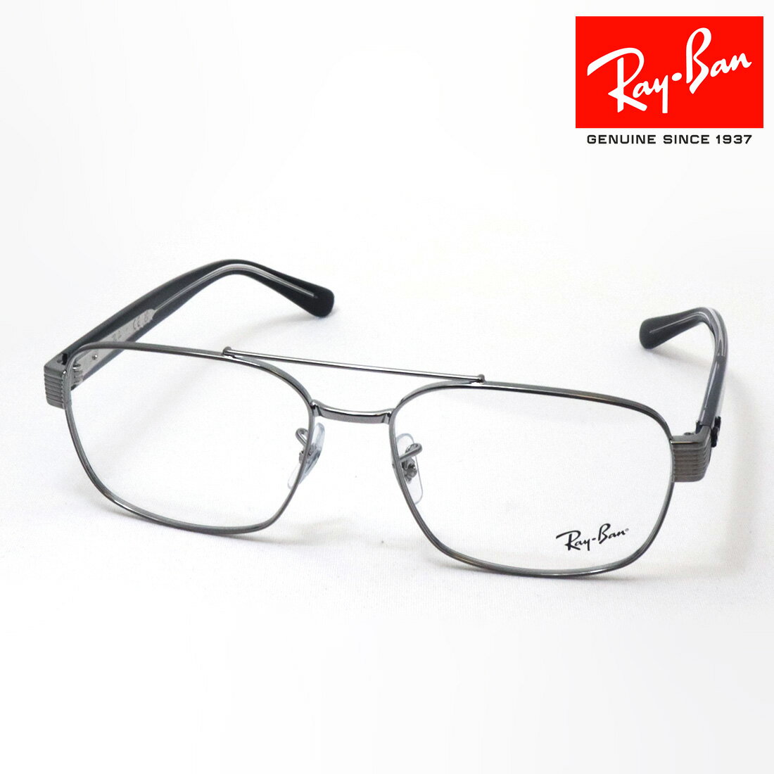 レイバン メガネ フレーム 正規品 Ray-Ban RX3751V 2502 56 58 伊達メガネ 度付き ブルーライト カット 眼鏡 RayBan メタル スクエア シルバー系(4)