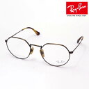 レイバン メガネ フレーム 正規品 JACK TITANIUM ジャック チタニウム Ray-Ban RX8165V 1222 伊達メガネ 度付き ブルーライト カット 眼鏡 メタル 丸メガネ RayBan Made In Japan ラウンド ゴールド系(4)