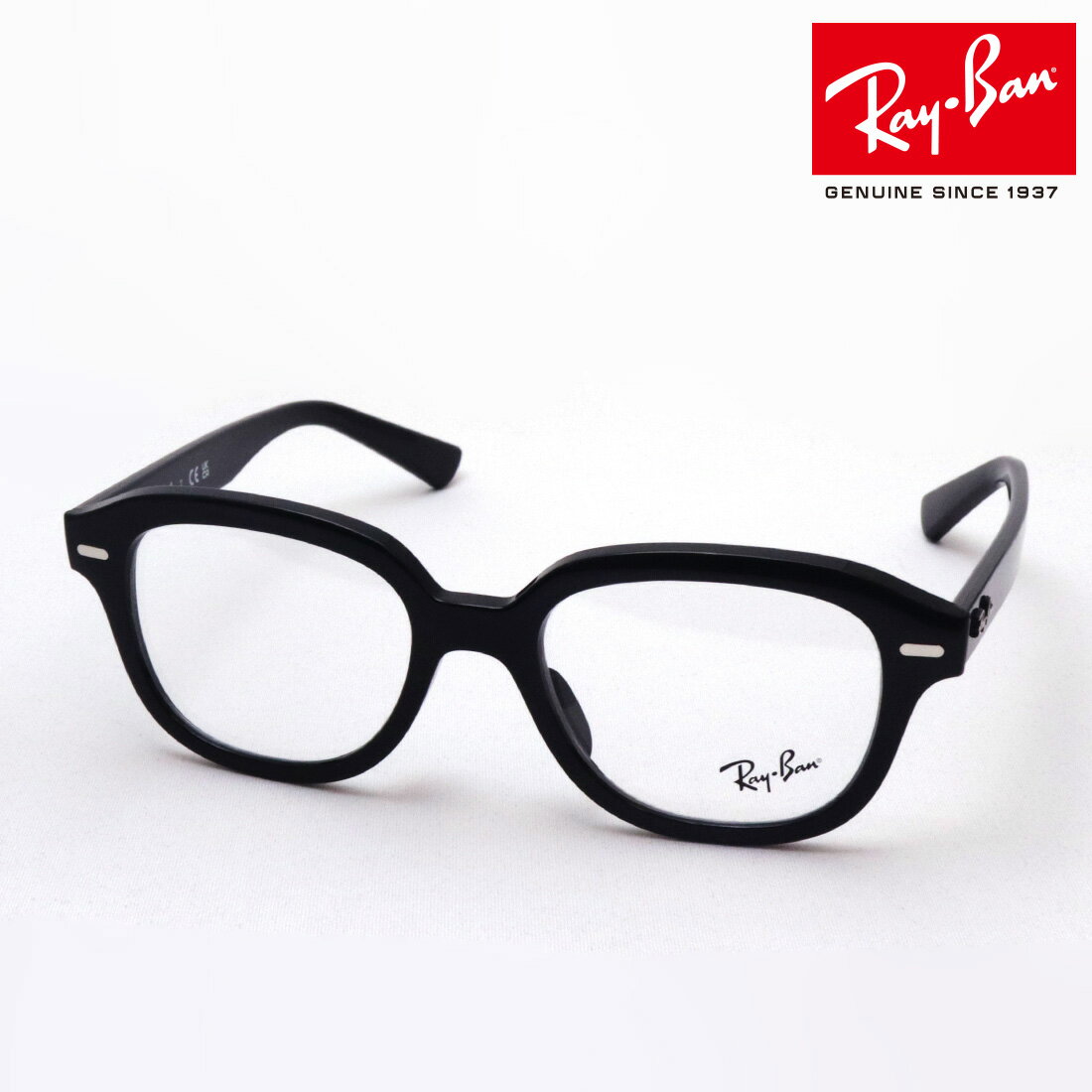 レイバン メガネ メンズ NewModel 正規レイバン日本最大級の品揃え レイバン メガネ フレーム ERIK エリック Ray-Ban RX7215F 2000 伊達メガネ 度付き ブルーライト カット 眼鏡 黒縁 RayBan スクエア ブラック系
