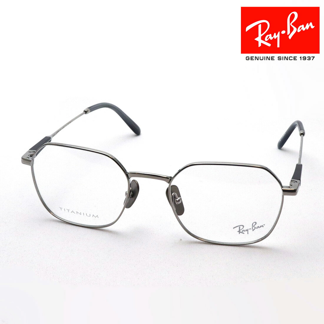 NewModel 正規レイバン日本最大級の品揃え レイバン メガネ フレーム JIM TITANIUM ジム チタニウム Ray-Ban RX8794 1002 伊達メガネ 度付き ブルーライト カット 眼鏡 メタル 丸メガネ RayBan Made In Japan ラウンド シルバー系