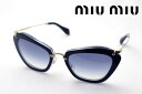 ミュウミュウ 【ミュウミュウ サングラス 正規販売店】 miumiu MU10NS DHI8V1 レディース GLITTER Made In Italy フォックス