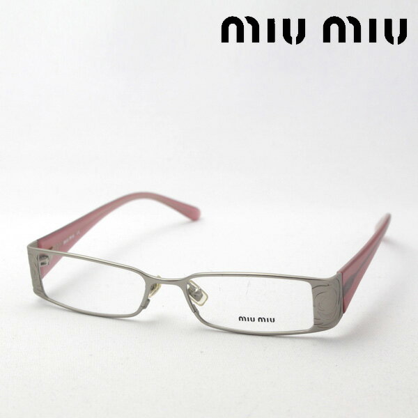 おすすめ価格 【ミュウミュウ メガネ 正規販売店】 miumiu MU56CV 1AP1O1 伊達メガネ 度付き ブルーライト カット 眼鏡 ケースなし スクエア