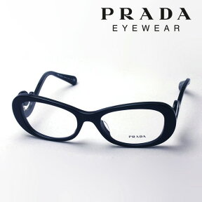 プレミア生産終了モデル 【プラダ メガネ 正規販売店】 Made In Italy PRADA PR09PVA 1AB1O1 伊達メガネ 度付き ブルーライト カット 眼鏡 ミニマルバロック フォックス