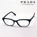  PRADA PR13VVF 1AB1O1 53 伊達メガネ 度付き ブルーライト カット 眼鏡 CATWALK 黒縁 Made In Italy オーバル ブラック系