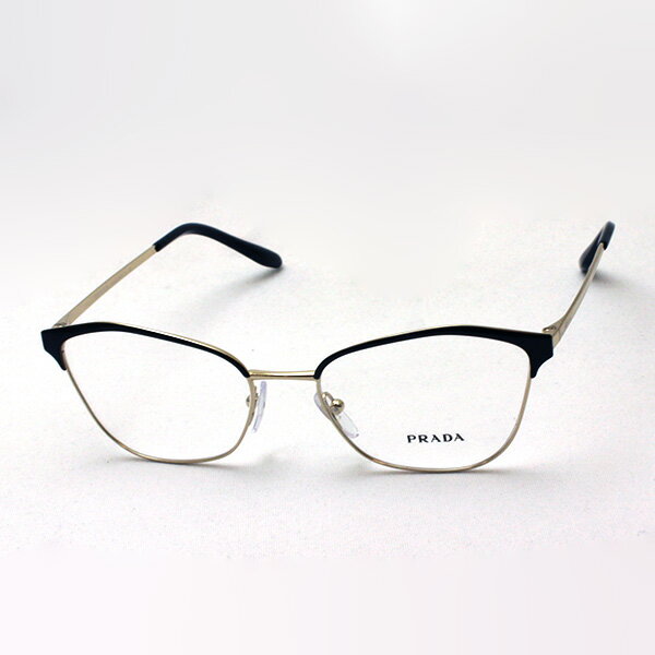 【プラダ メガネ正規販売店】PRADA PR62XV AAV1O1 伊達メガネ 度付き ブルーライト カット 眼鏡 CONCEPTUAL Made In Italy フォックス ブラック系