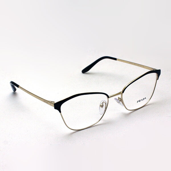 【プラダ メガネ正規販売店】PRADA PR62XV AAV1O1 伊達メガネ 度付き ブルーライト カット 眼鏡 CONCEPTUAL Made In Italy フォックス ブラック系