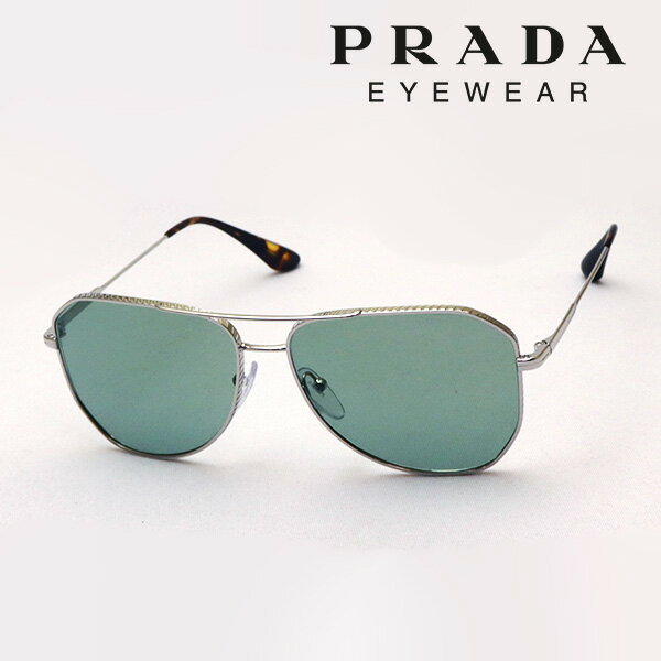 おすすめ価格 【プラダ サングラス 正規販売店】 PRADA PR63XS 1BC02D 58 メンズ CONCEPTUAL Made In Italy ティアドロップ シルバー系