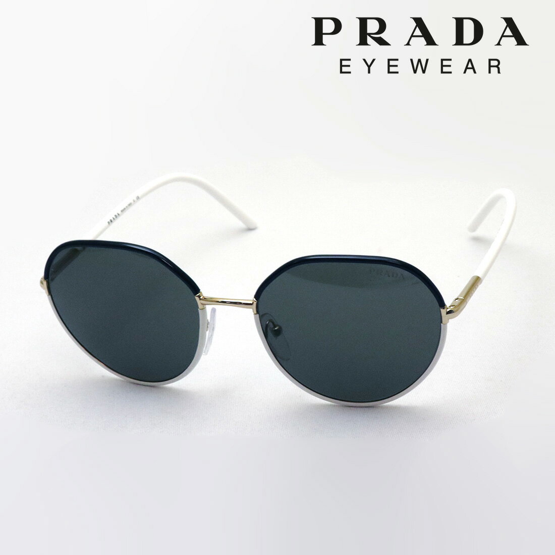 プラダ サングラス（レディース） 【プラダ サングラス 正規販売店】 PRADA PR65XS YC45G1 レディース CATWALK Made In Italy ラウンド ブラック系